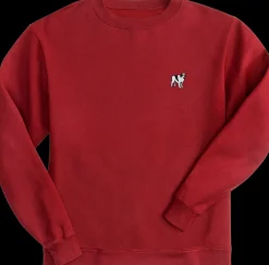 Big Dogs French Terry Fleece Embroidered Crew- Medium