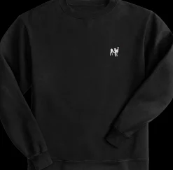 Big Dogs French Terry Fleece Embroidered Crew- Medium