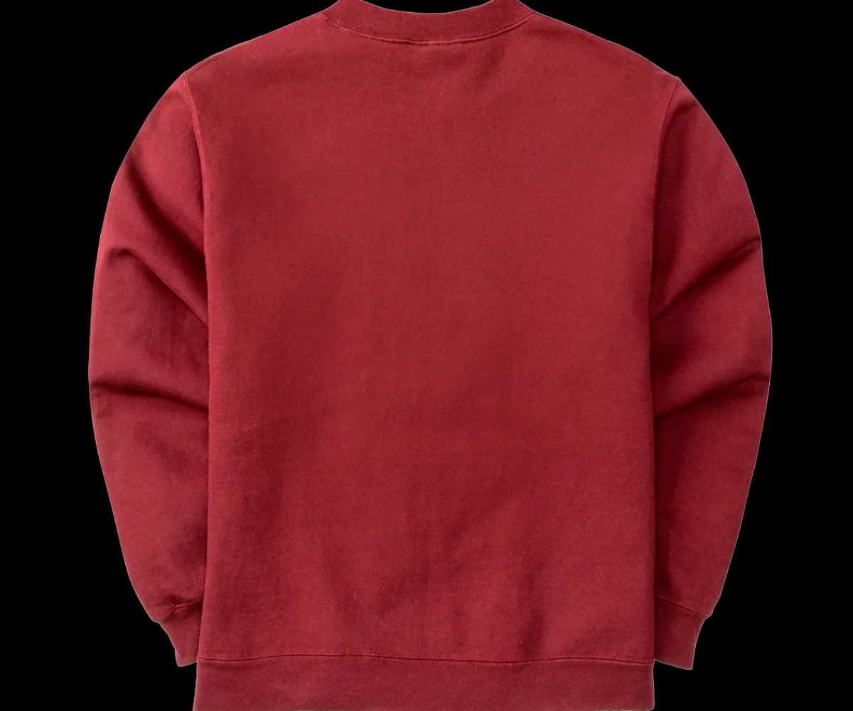 Big Dogs French Terry Fleece Embroidered Crew- Medium