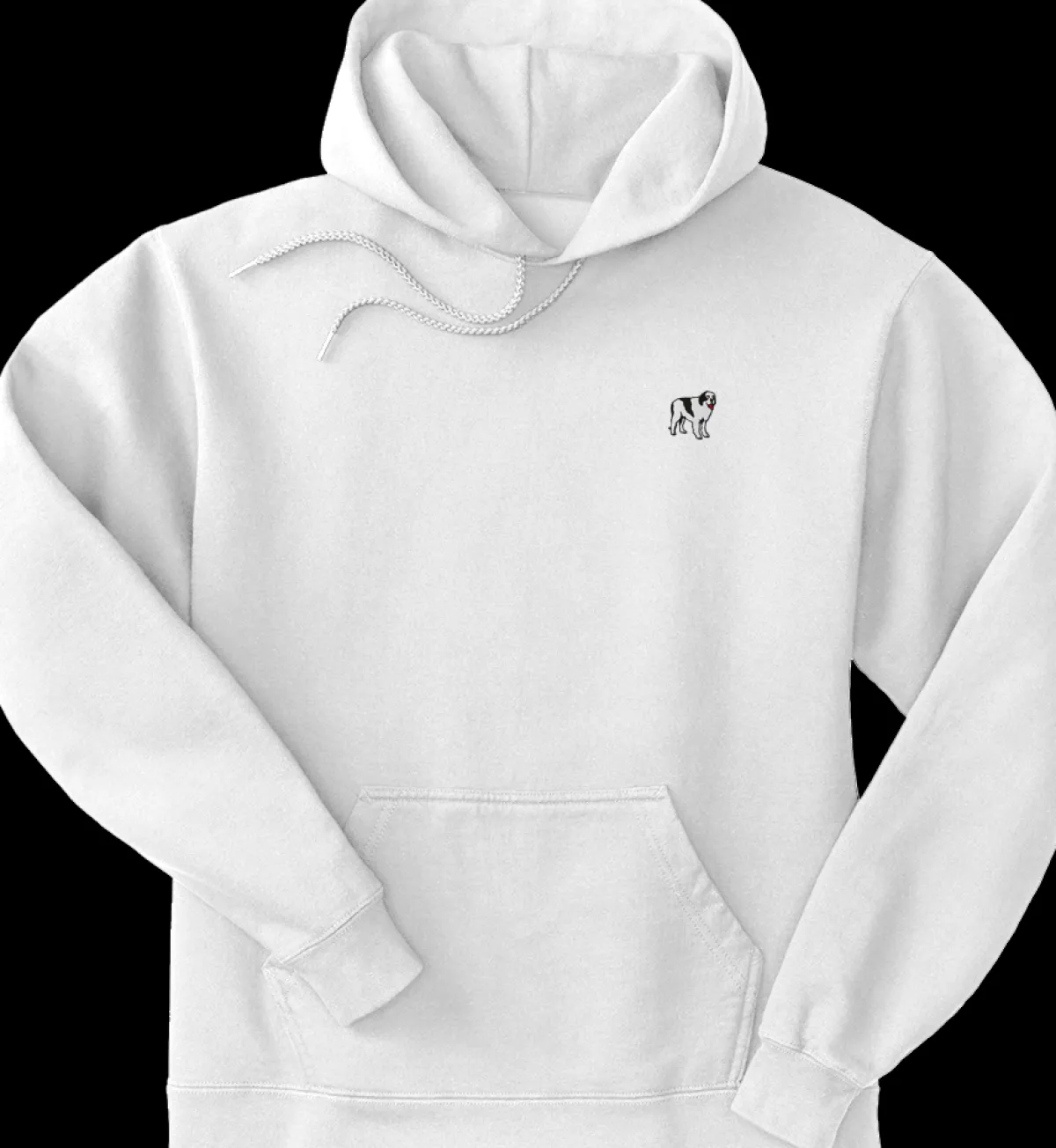Big Dogs French Terry Fleece Embroidered Hoodie- Medium