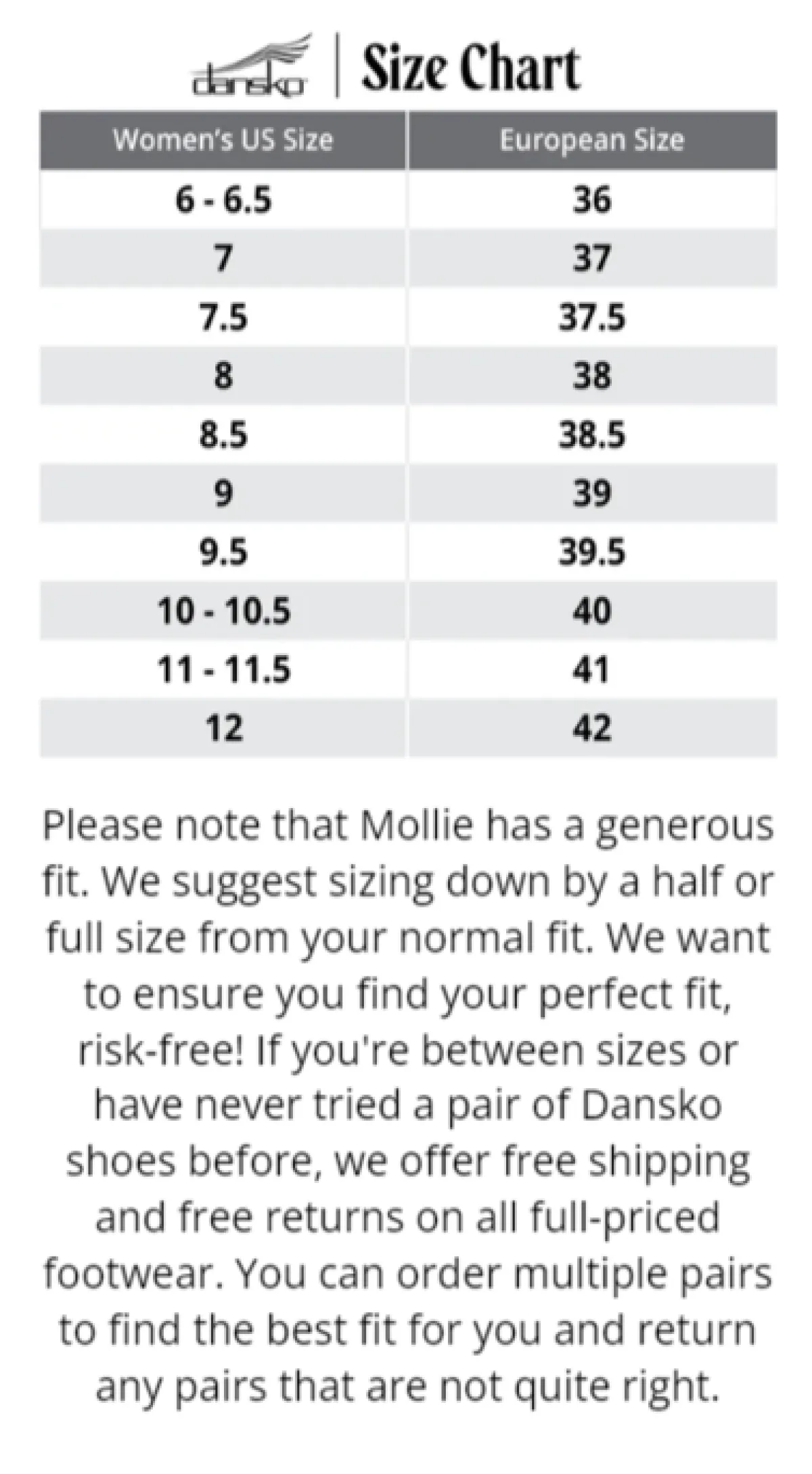 Dansko Mollie-Women Standard | Service